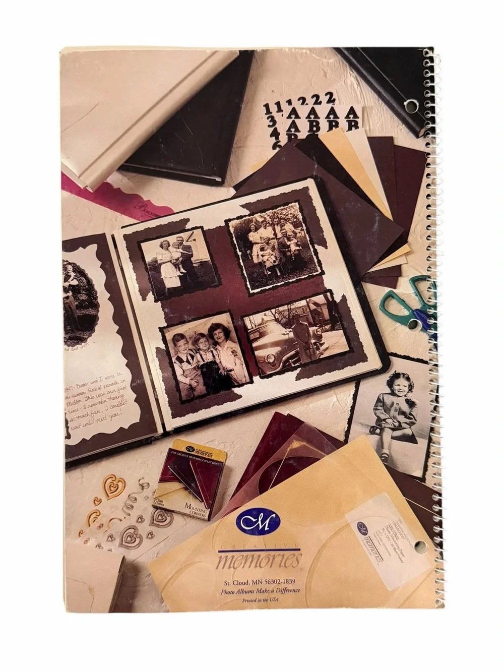 Vintage 1997 Creative Memories Scrapbook Page Design & Layout Idea Book Vol III